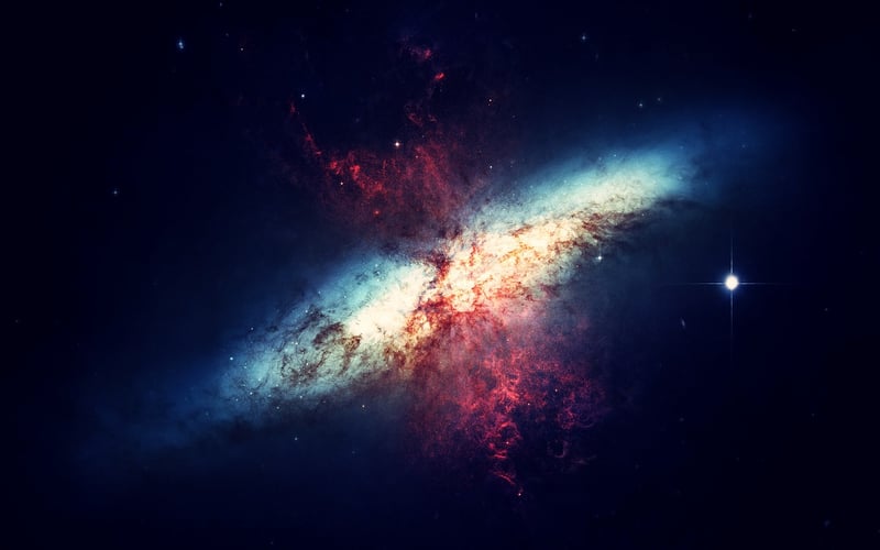 Starry night sky